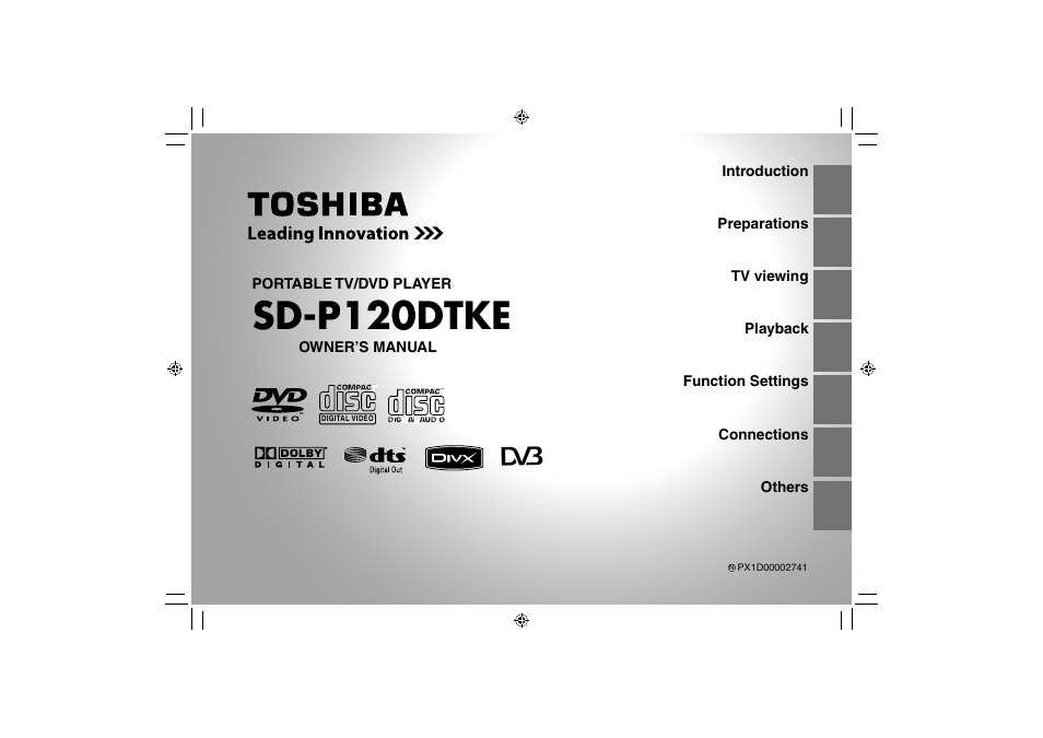 Toshiba SD-P120DTKE User Manual | 92 pages