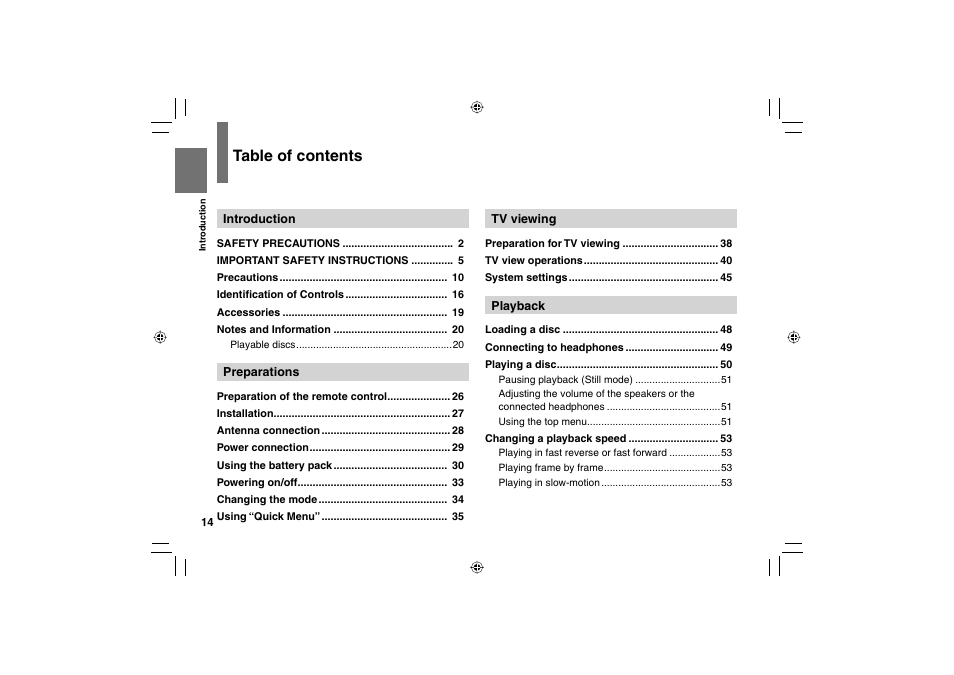 Toshiba SD-P120DTKE User Manual | Page 14 / 92