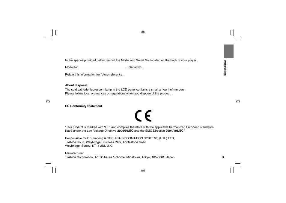 Toshiba SD-P120DTKE User Manual | Page 3 / 92