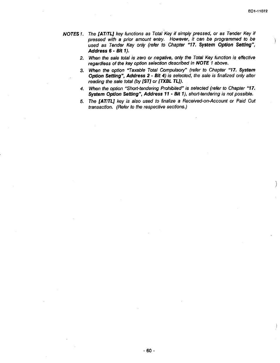 Toshiba TEC MA-85-100 User Manual | Page 60 / 120