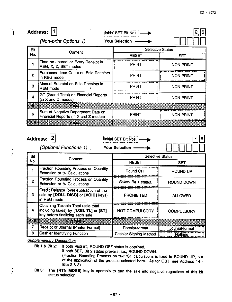 Toshiba TEC MA-85-100 User Manual | Page 87 / 120