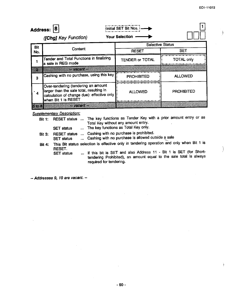 Address, Address 2 | Toshiba TEC MA-85-100 User Manual | Page 90 / 120