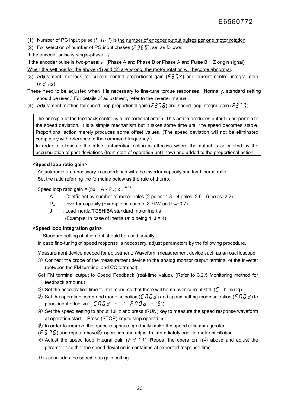 Toshiba Tosvert Inverter E6580772 User Manual | Page 21 / 26