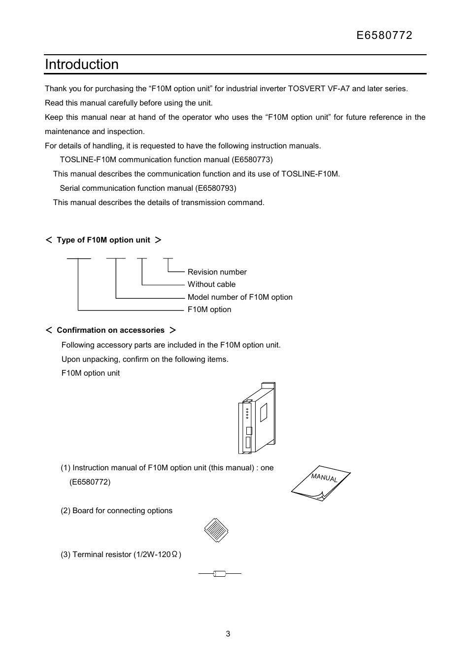 Introduction | Toshiba Tosvert Inverter E6580772 User Manual | Page 4 / 26