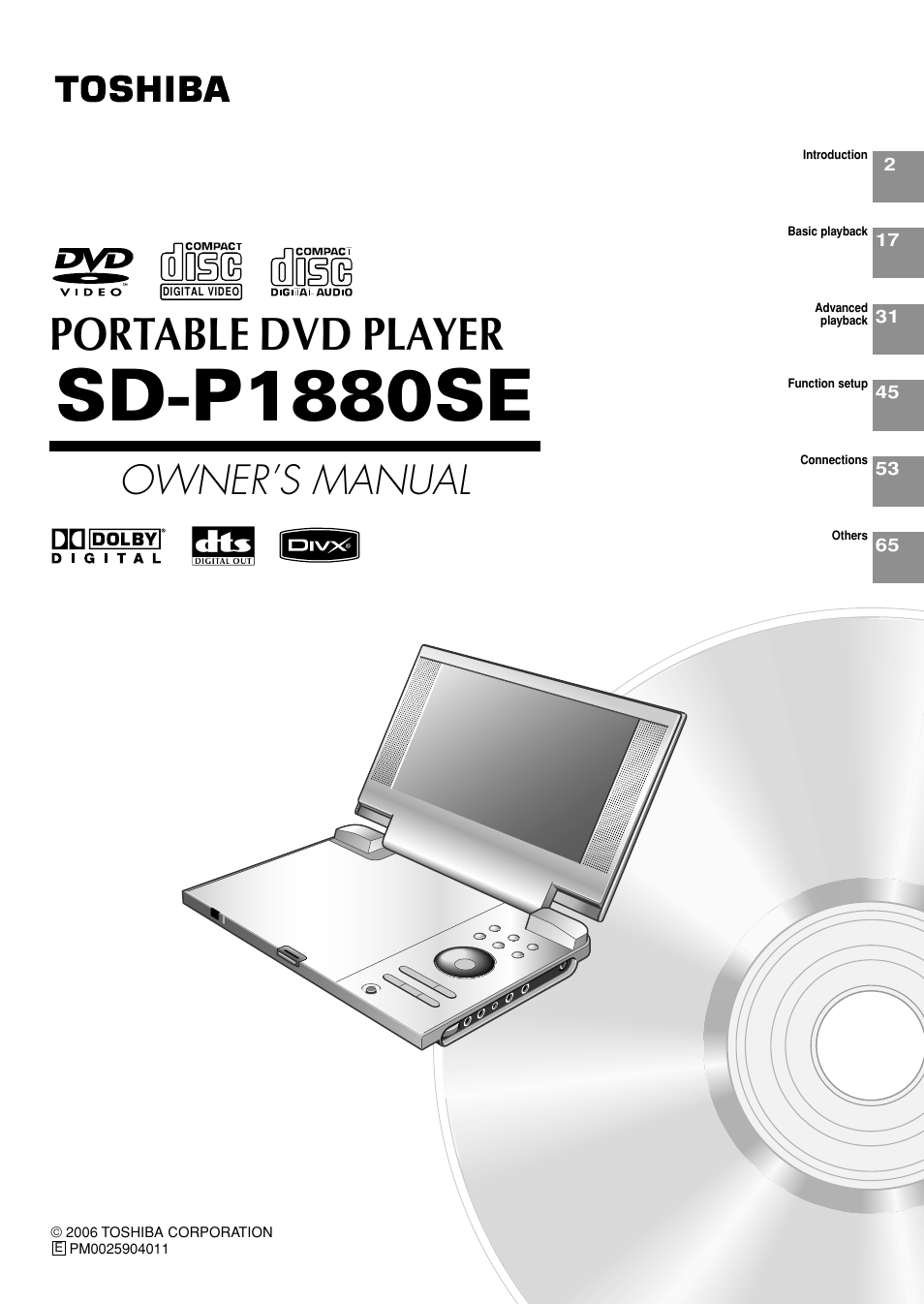 Toshiba SD-P1880SE User Manual | 72 pages