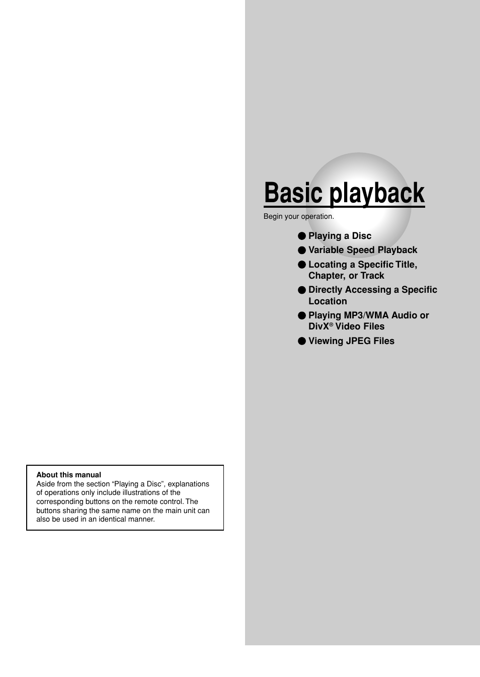 卄ⵐㄸ㠰卅彅彐ㄷⴳ, Basic playback | Toshiba SD-P1880SE User Manual | Page 17 / 72