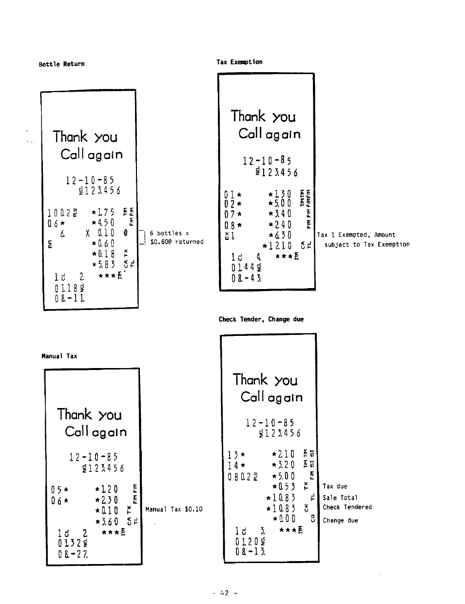 Thank you, Call again | Toshiba MA-290-100 SERIES User Manual | Page 46 / 84
