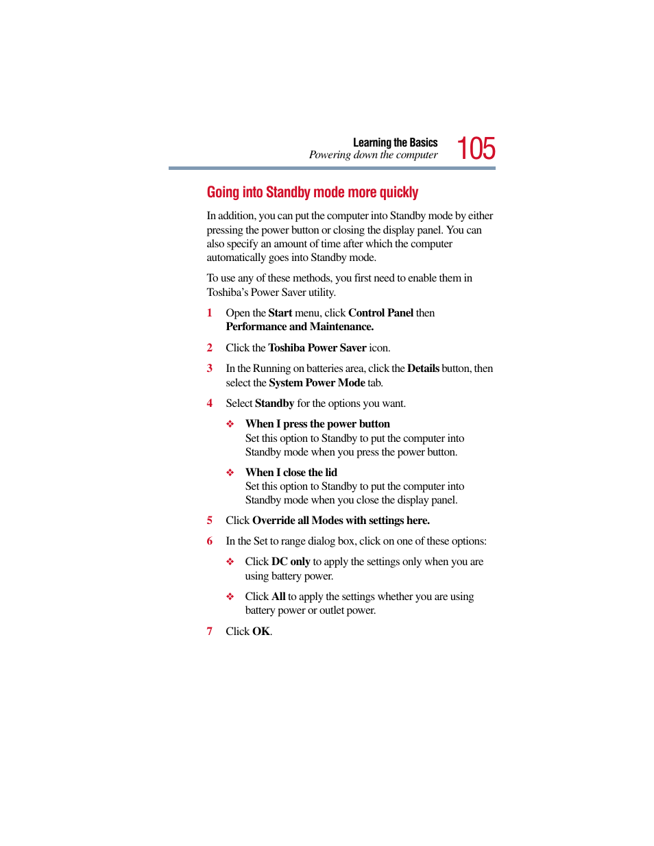 Toshiba Satellite Pro 6000 Series User Manual | Page 105 / 295