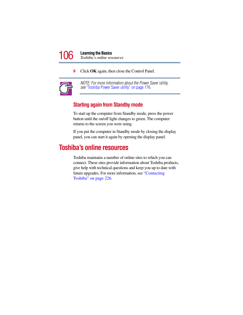 Toshiba’s online resources | Toshiba Satellite Pro 6000 Series User Manual | Page 106 / 295