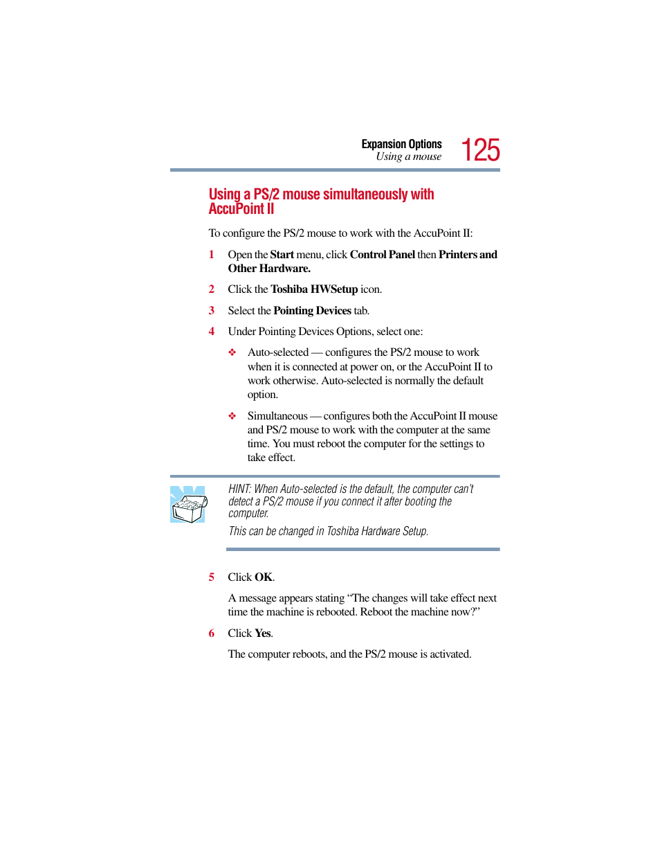 Toshiba Satellite Pro 6000 Series User Manual | Page 125 / 295