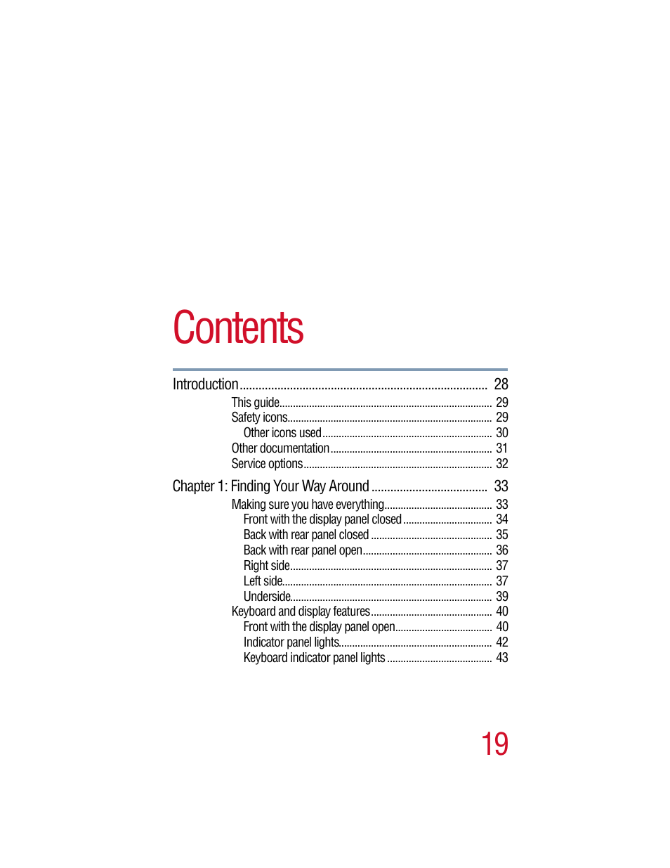 Toshiba Satellite Pro 6000 Series User Manual | Page 19 / 295