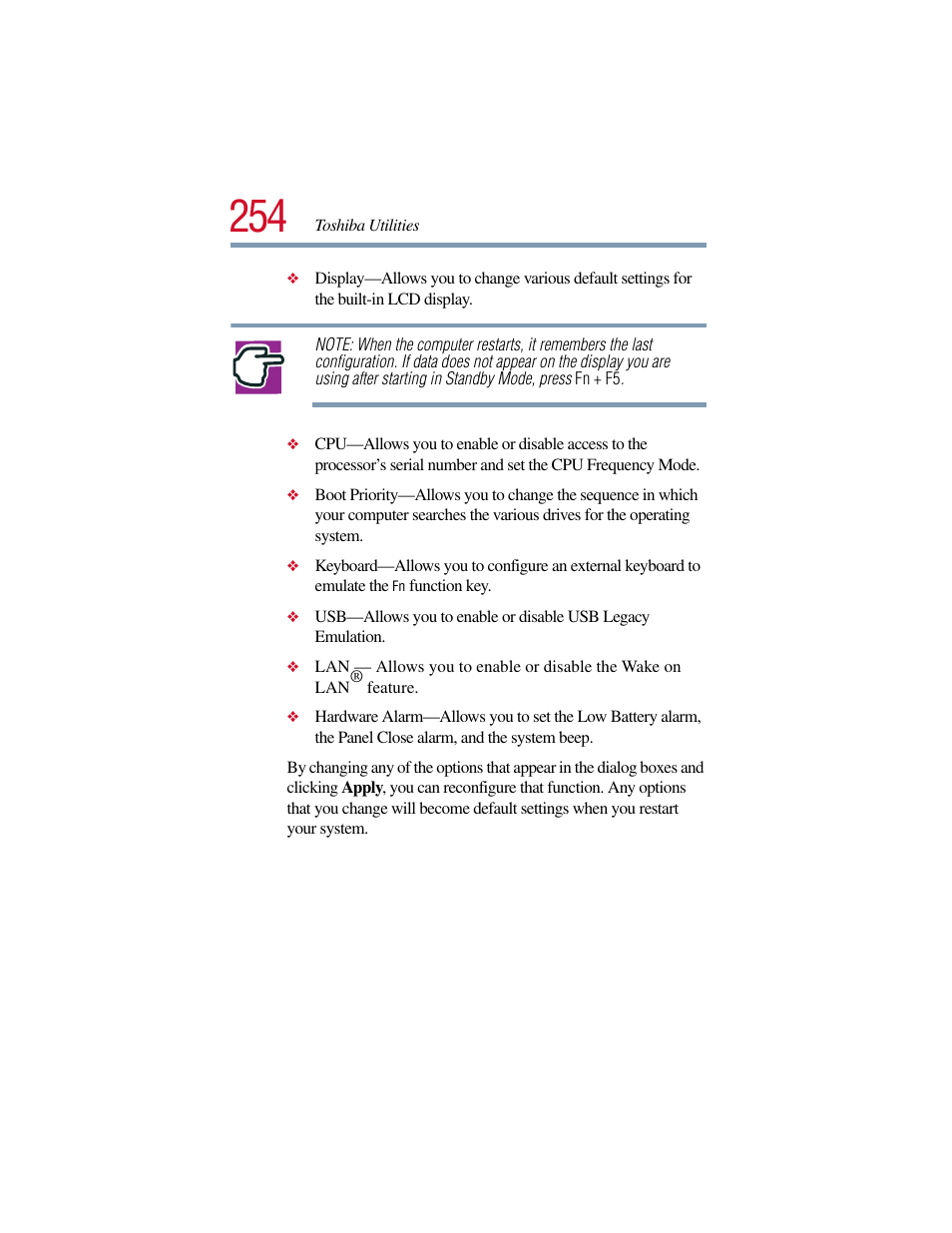 Toshiba Satellite Pro 6000 Series User Manual | Page 254 / 295