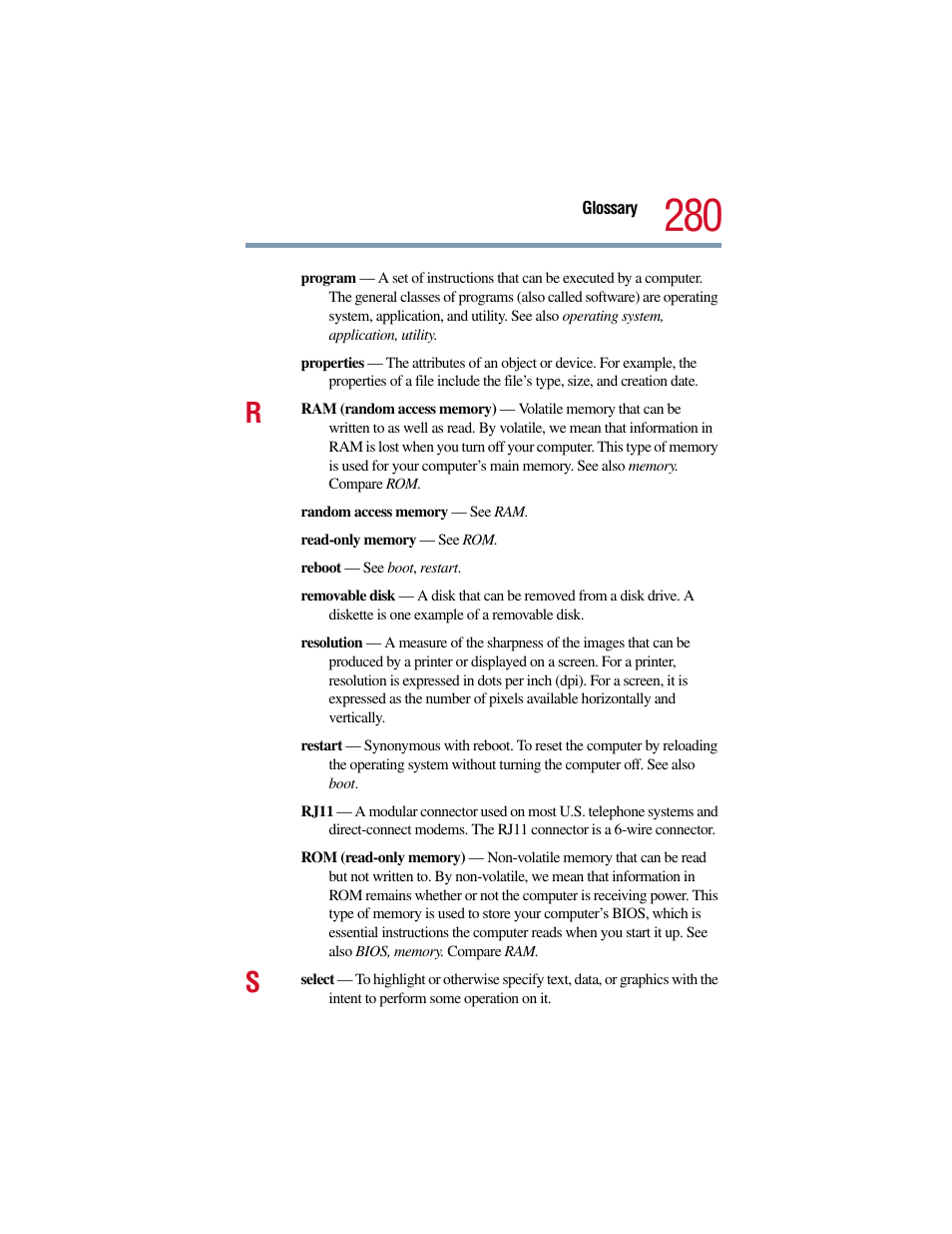 Toshiba Satellite Pro 6000 Series User Manual | Page 280 / 295