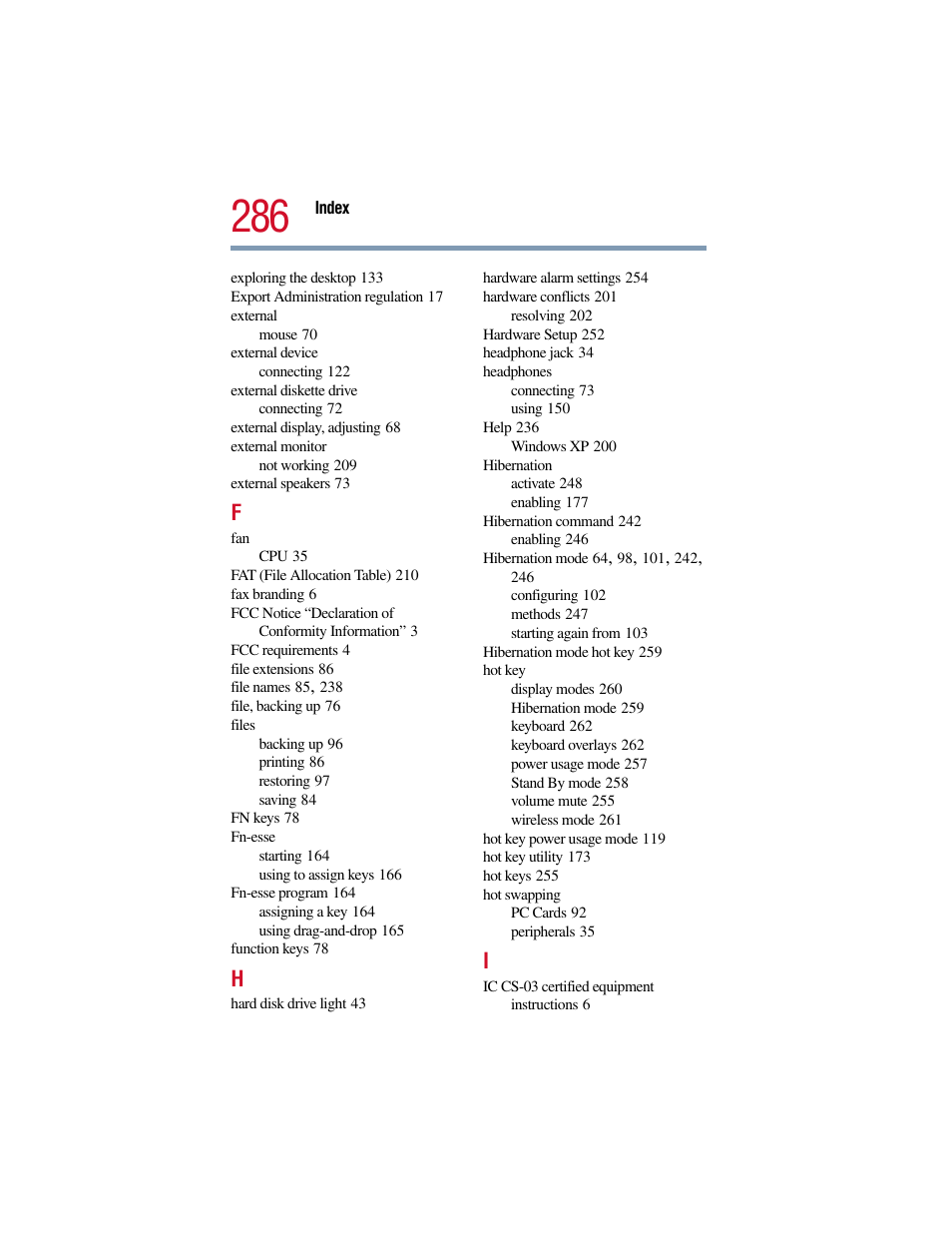 Toshiba Satellite Pro 6000 Series User Manual | Page 286 / 295