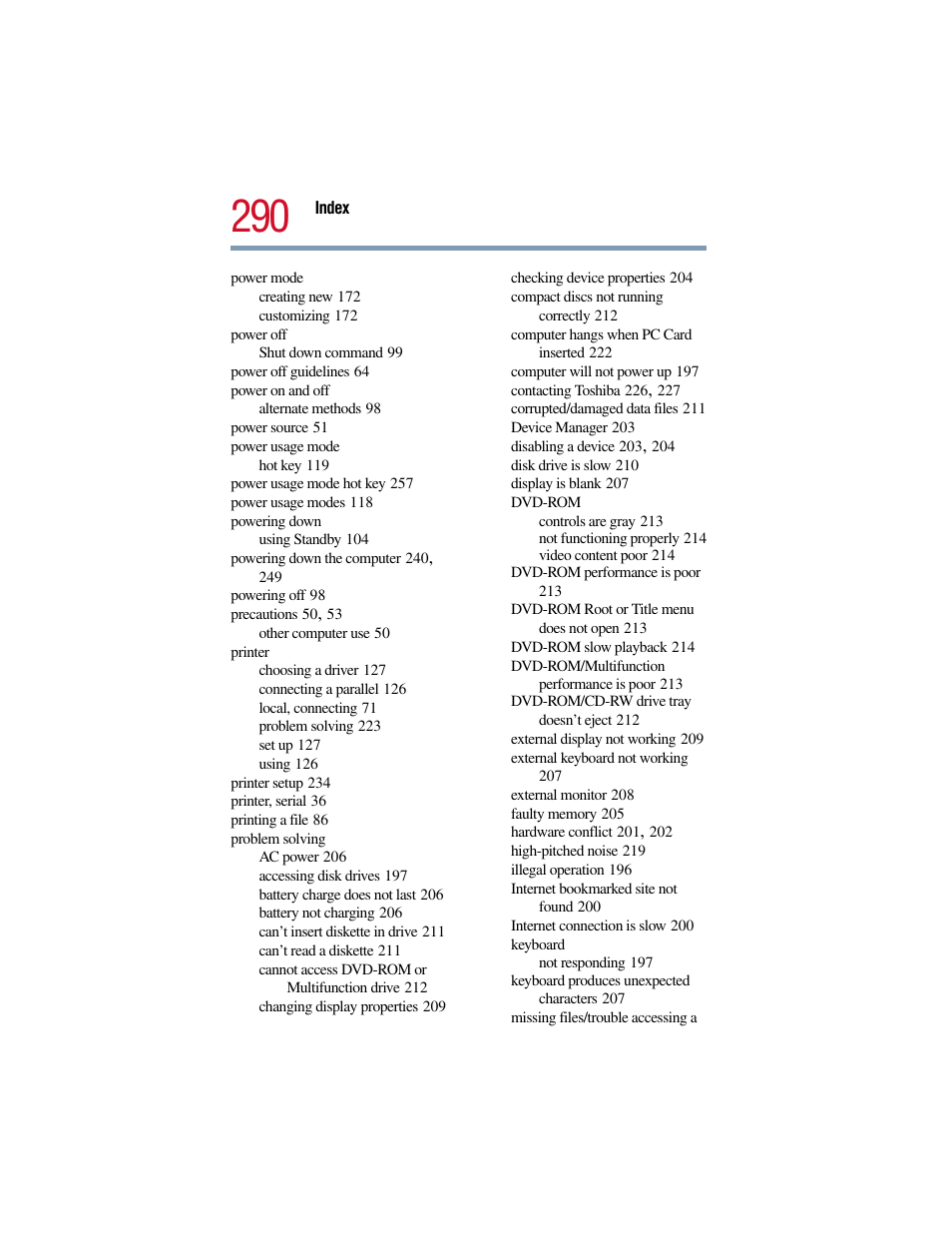 Toshiba Satellite Pro 6000 Series User Manual | Page 290 / 295