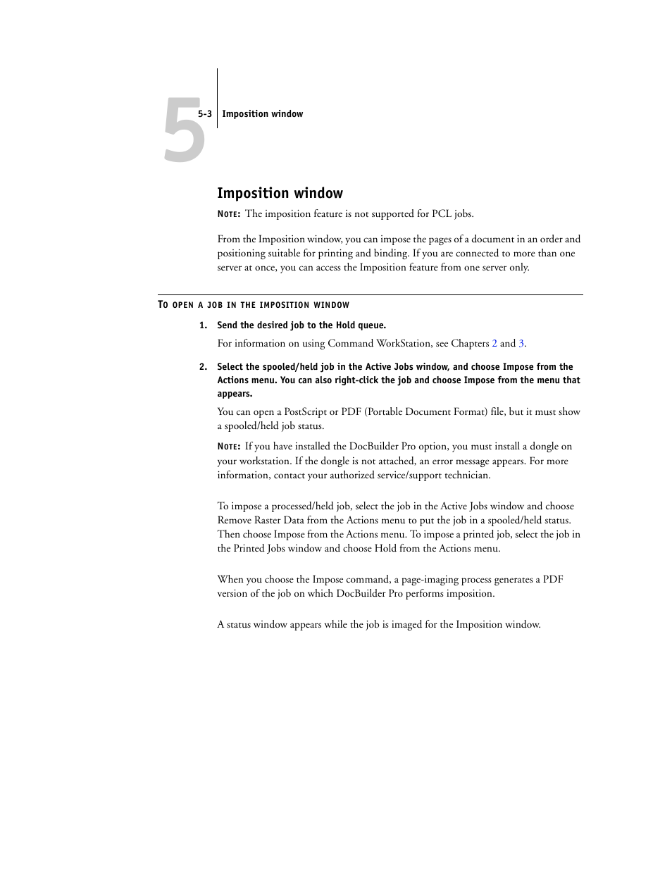 Imposition window | Toshiba FIERY GA-1121 User Manual | Page 111 / 210