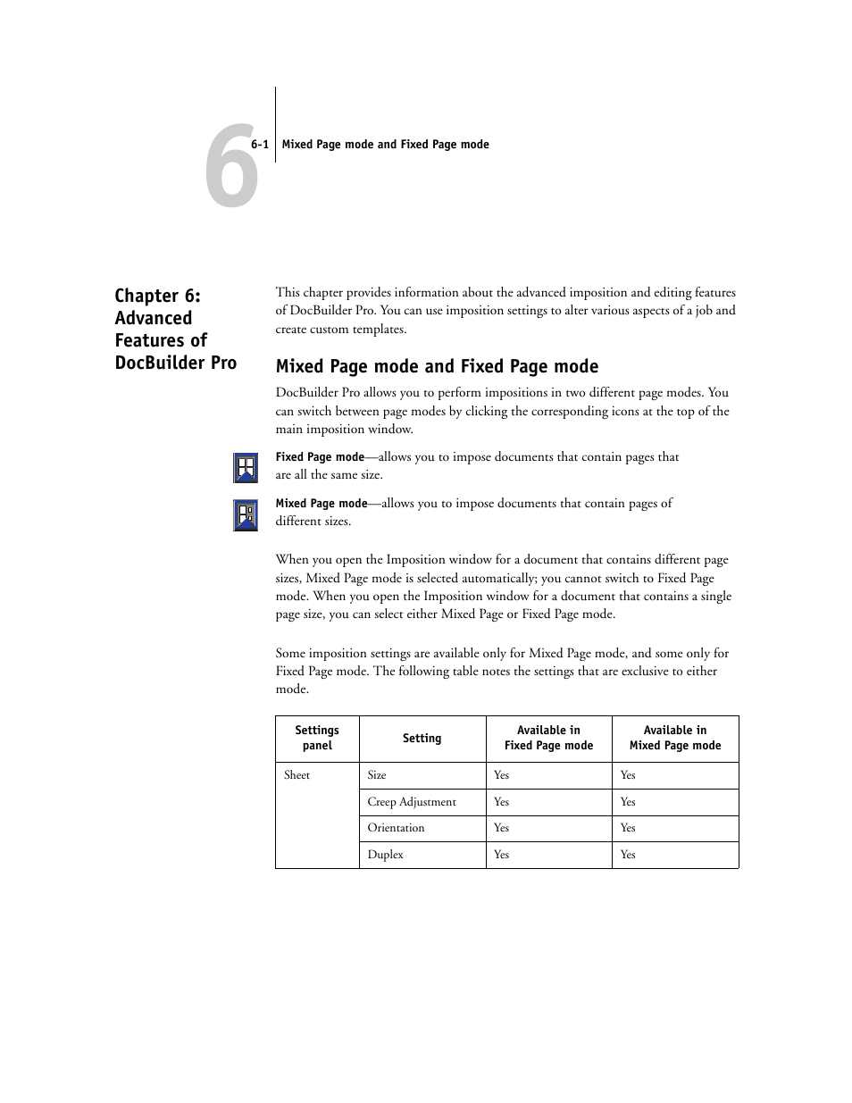 Chapter 6: advanced features of docbuilder pro, Chapter 6 | Toshiba FIERY GA-1121 User Manual | Page 123 / 210