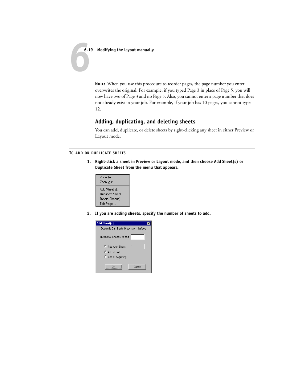 Adding, duplicating, and deleting sheets | Toshiba FIERY GA-1121 User Manual | Page 141 / 210