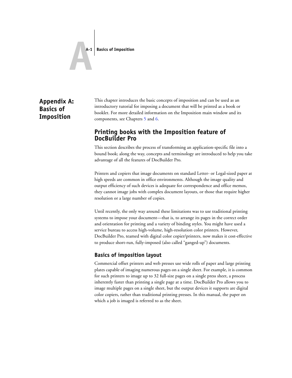 Appendix a: basics of imposition, Basics of imposition layout, Appendix a | Imposition, see | Toshiba FIERY GA-1121 User Manual | Page 171 / 210