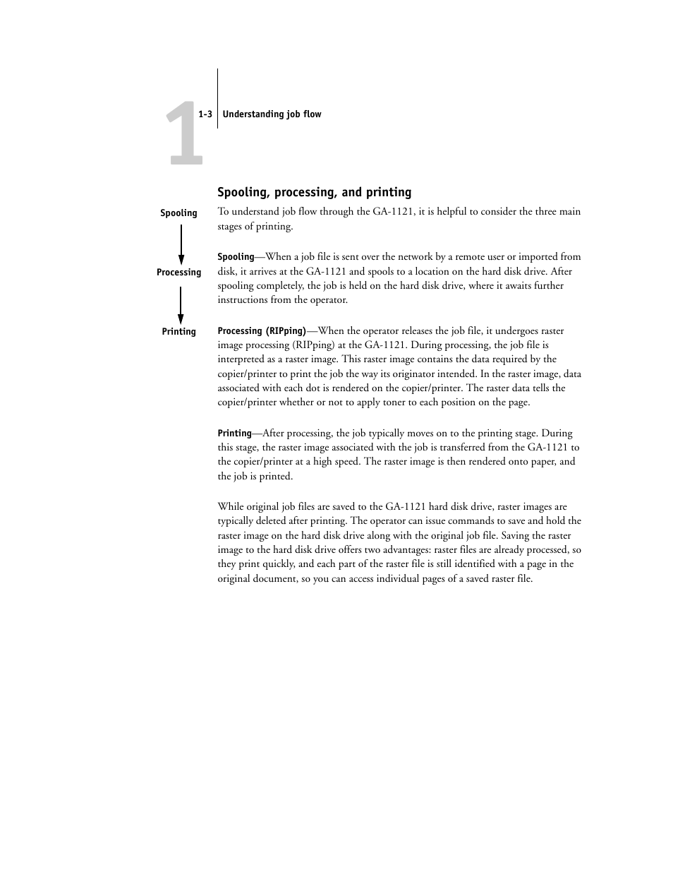 Spooling, processing, and printing | Toshiba FIERY GA-1121 User Manual | Page 19 / 210