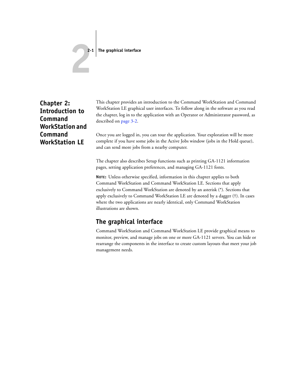 The graphical interface, Workstation le, Chapter 2 | Toshiba FIERY GA-1121 User Manual | Page 27 / 210