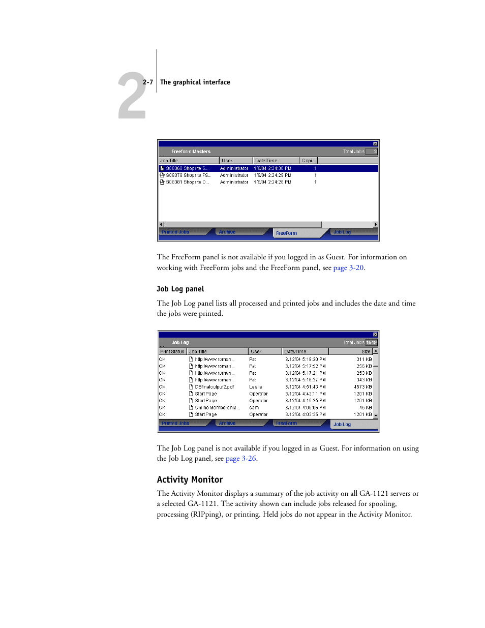 Activity monitor | Toshiba FIERY GA-1121 User Manual | Page 33 / 210