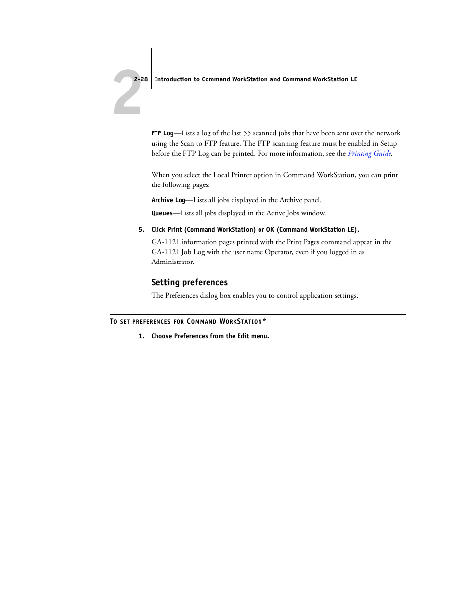 Setting preferences | Toshiba FIERY GA-1121 User Manual | Page 54 / 210