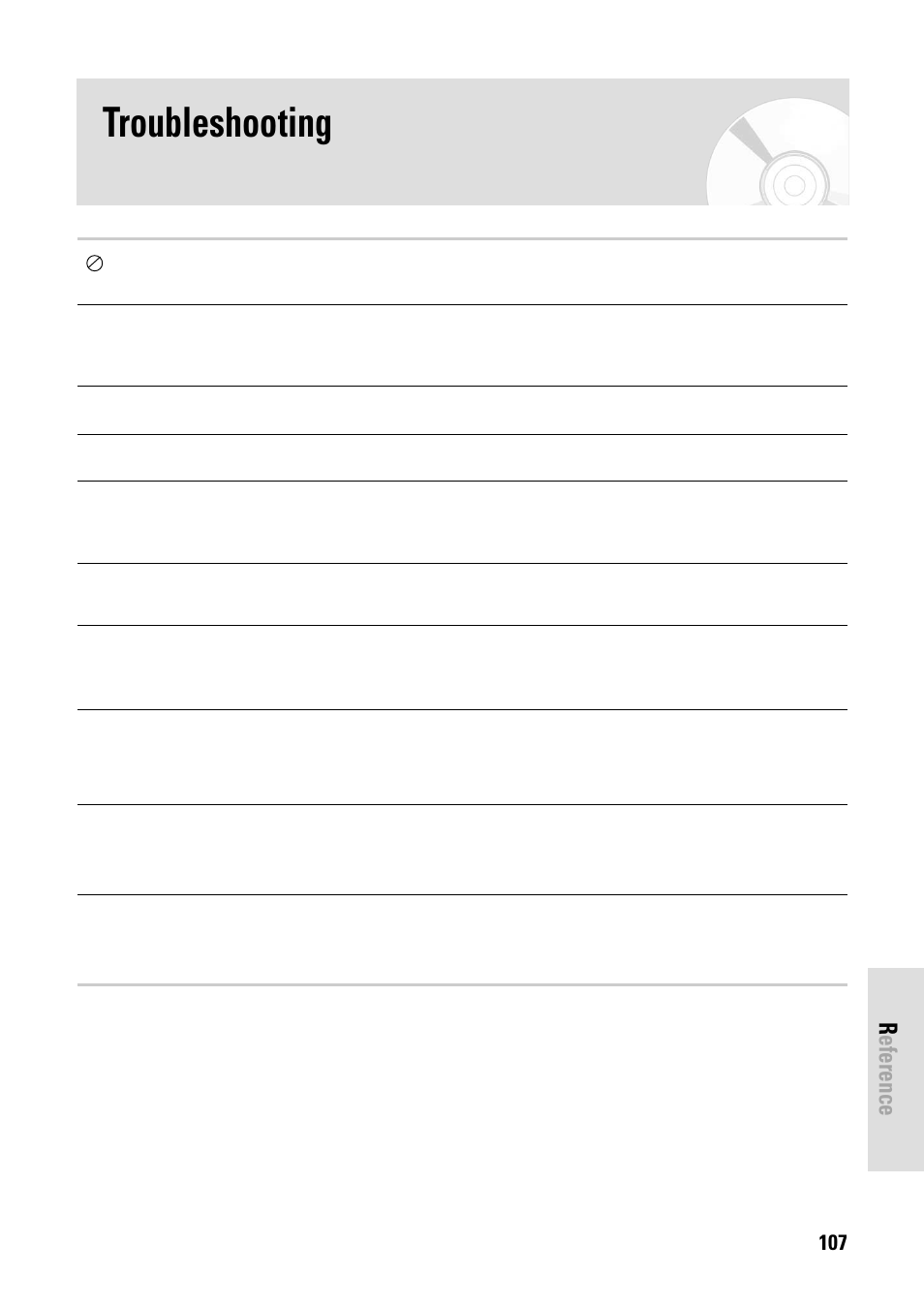 Troubleshooting, Reference, English - 107 | Toshiba D-VR3SB User Manual | Page 107 / 110