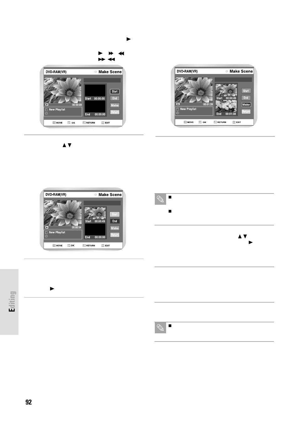 Editing, 92 - english | Toshiba D-VR3SB User Manual | Page 92 / 110