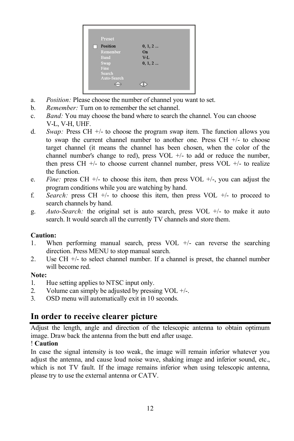Hyundai H-LCD804 User Manual | Page 12 / 28