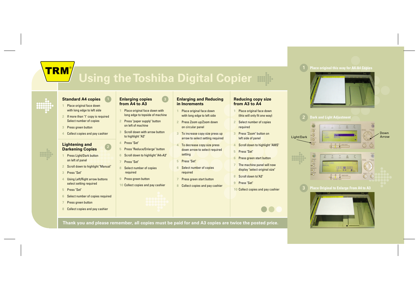 Toshiba TRM User Manual | 1 page