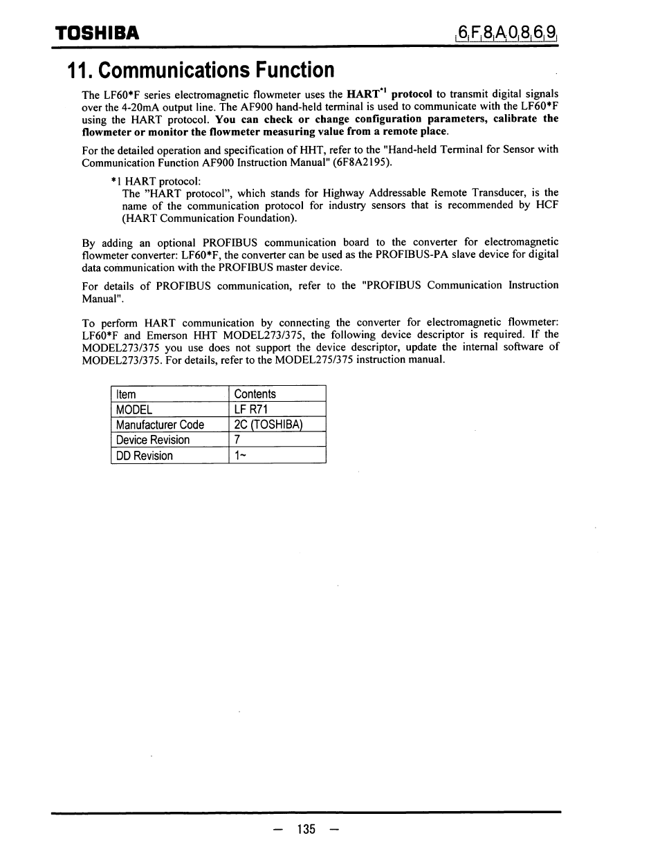Communications function, Communications function toshiba | Toshiba LF600F User Manual | Page 136 / 162