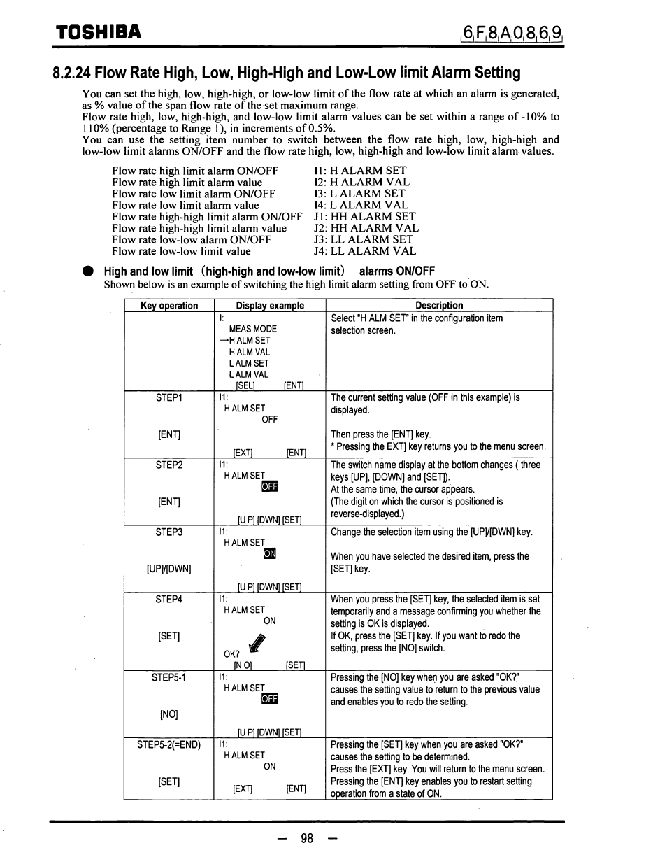 Toshiba | Toshiba LF600F User Manual | Page 99 / 162