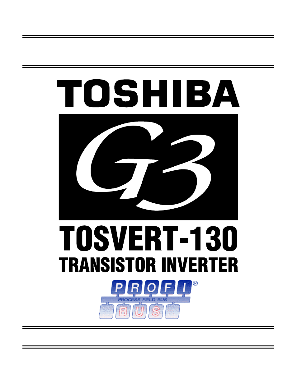 Toshiba G3 TOSVERT-130 User Manual | 62 pages