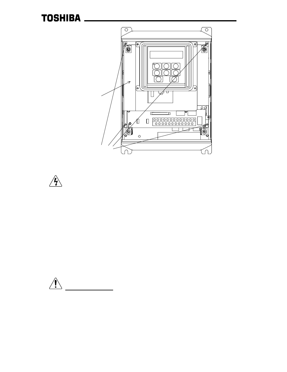 Caution | Toshiba G3 TOSVERT-130 User Manual | Page 13 / 62