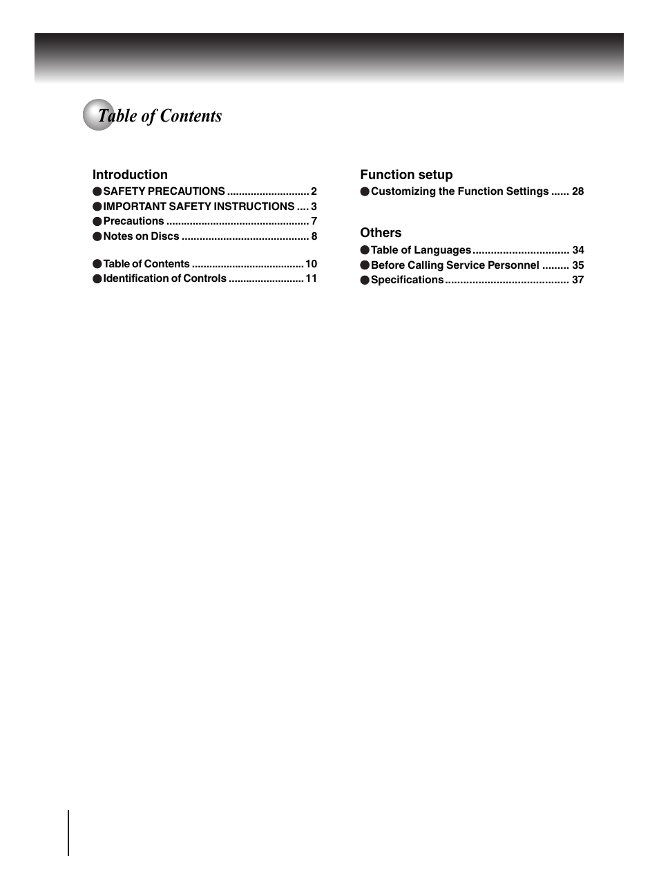 Toshiba SD-370EKE User Manual | Page 10 / 38