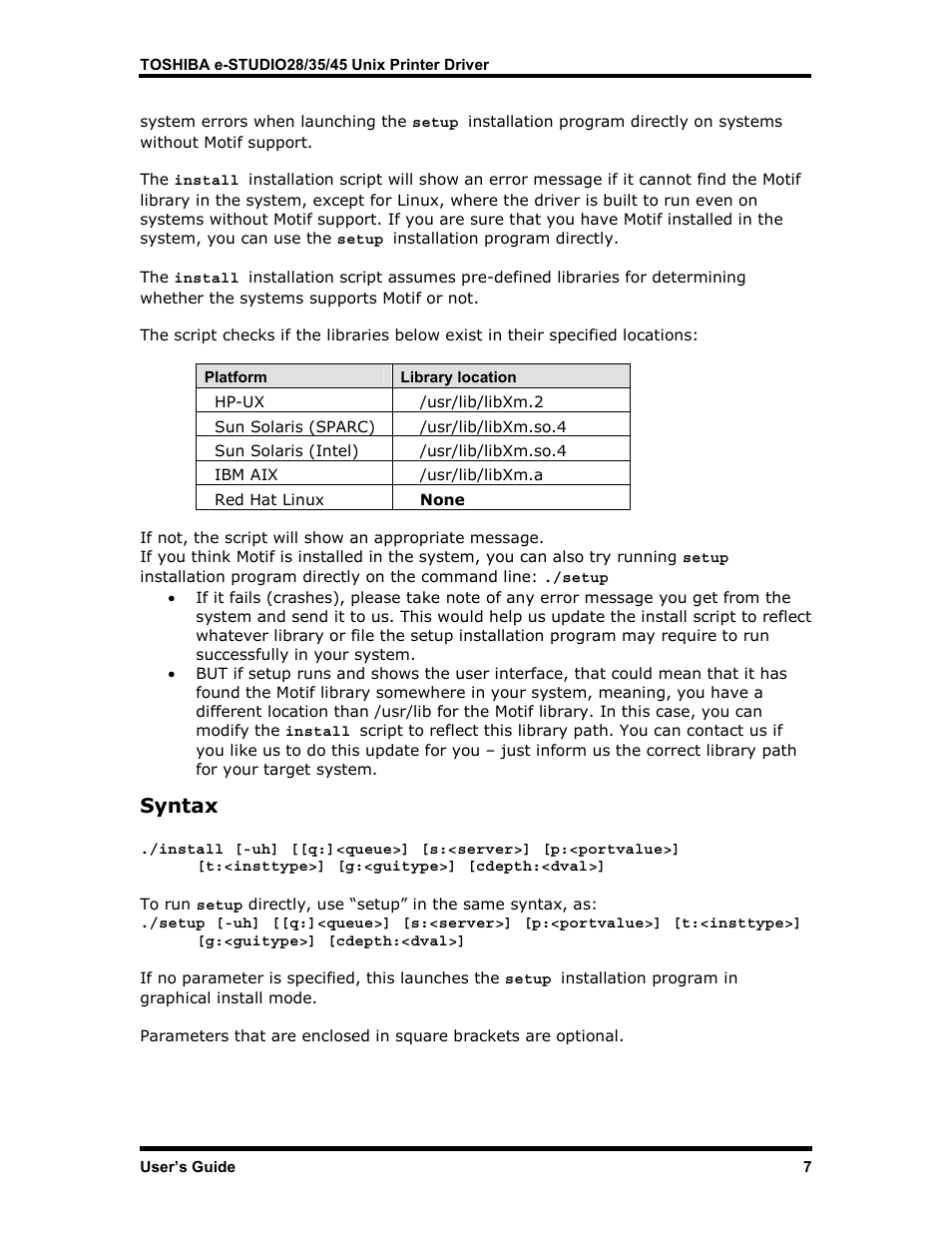 Syntax, Yntax | Toshiba e-STUDIO35 User Manual | Page 15 / 53