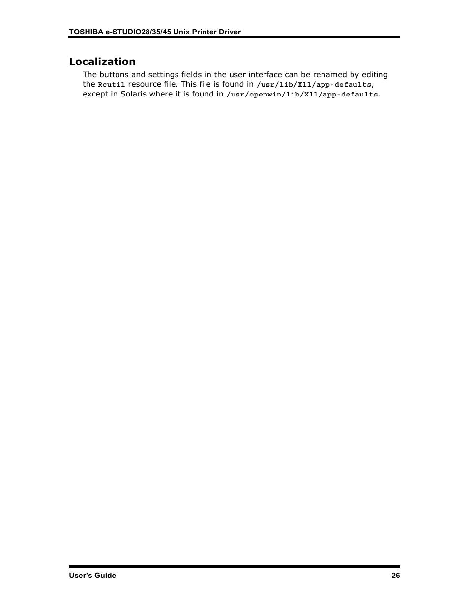 Localization, Ocalization | Toshiba e-STUDIO35 User Manual | Page 34 / 53
