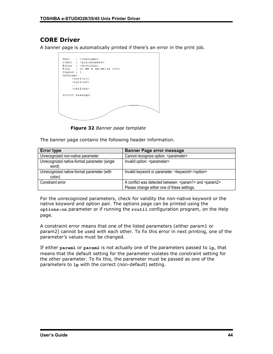 Core driver, Core d, River | Toshiba e-STUDIO35 User Manual | Page 52 / 53