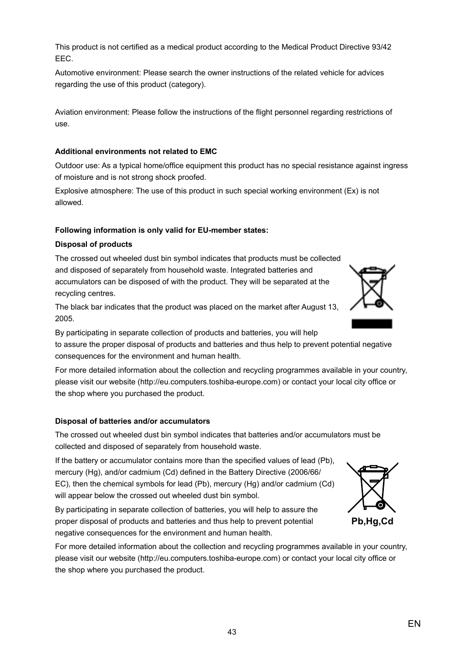 Toshiba Camileo H10 User Manual | Page 45 / 47