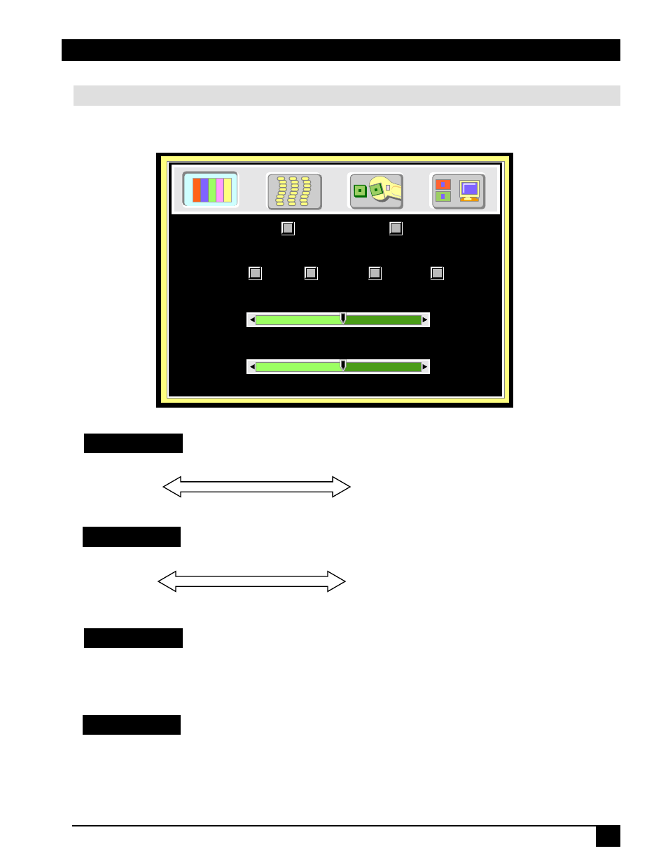 Optional video module menus, Optional video module | Toshiba MP7630 User Manual | Page 25 / 40