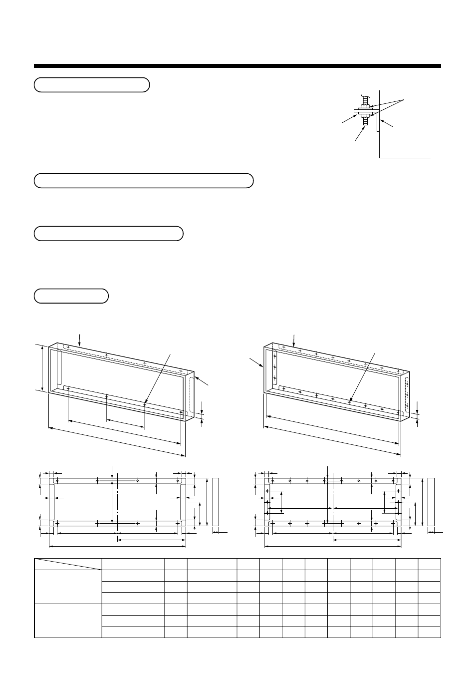 Hanging of indoor unit, Mounting of filter and canvas for suction port, Mounting of remote controller | For reference, Square duct | Toshiba R410A User Manual | Page 57 / 88