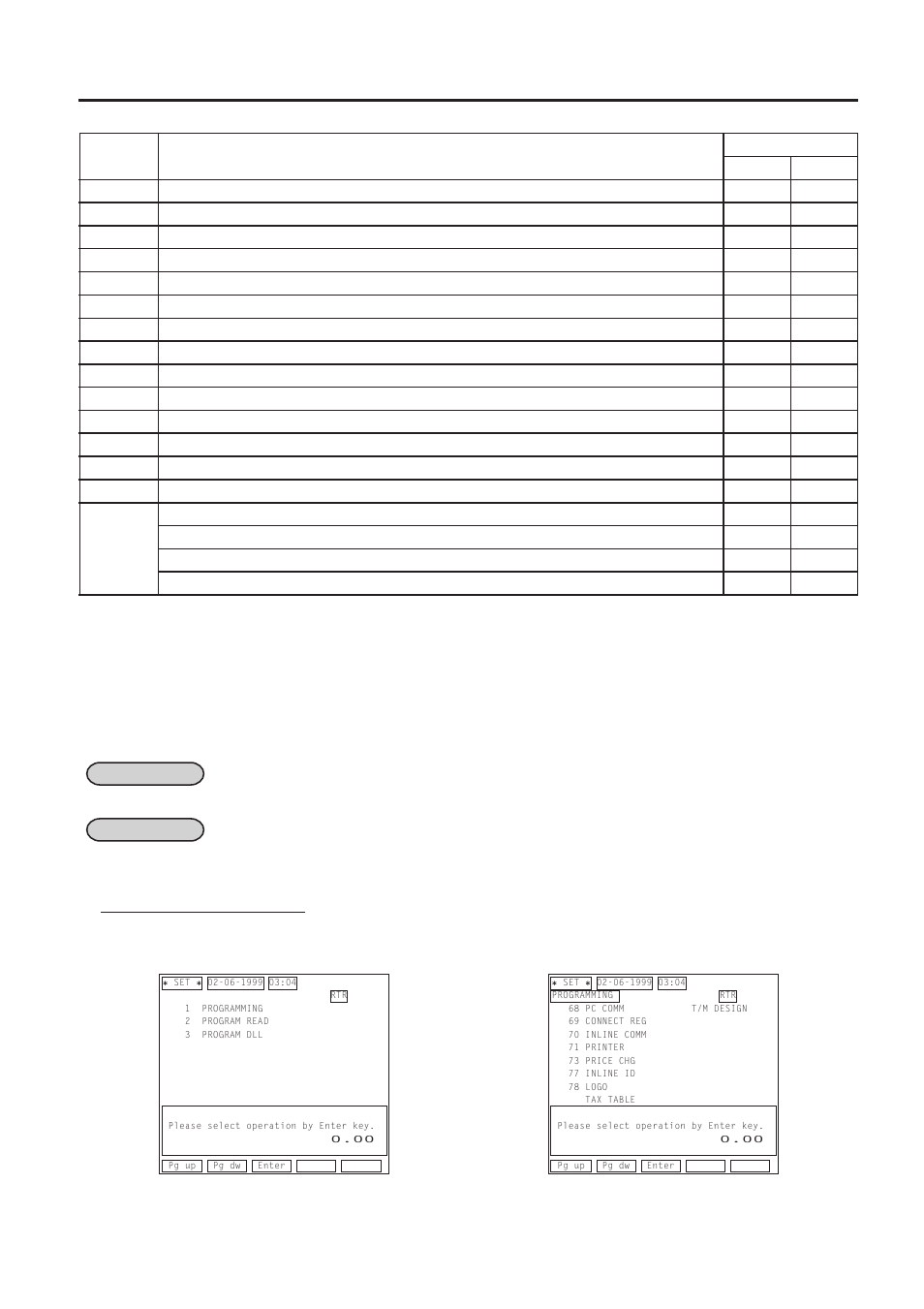 1 terminal connection table setting (submode 69) | Toshiba FS-2600-1 User Manual | Page 190 / 210