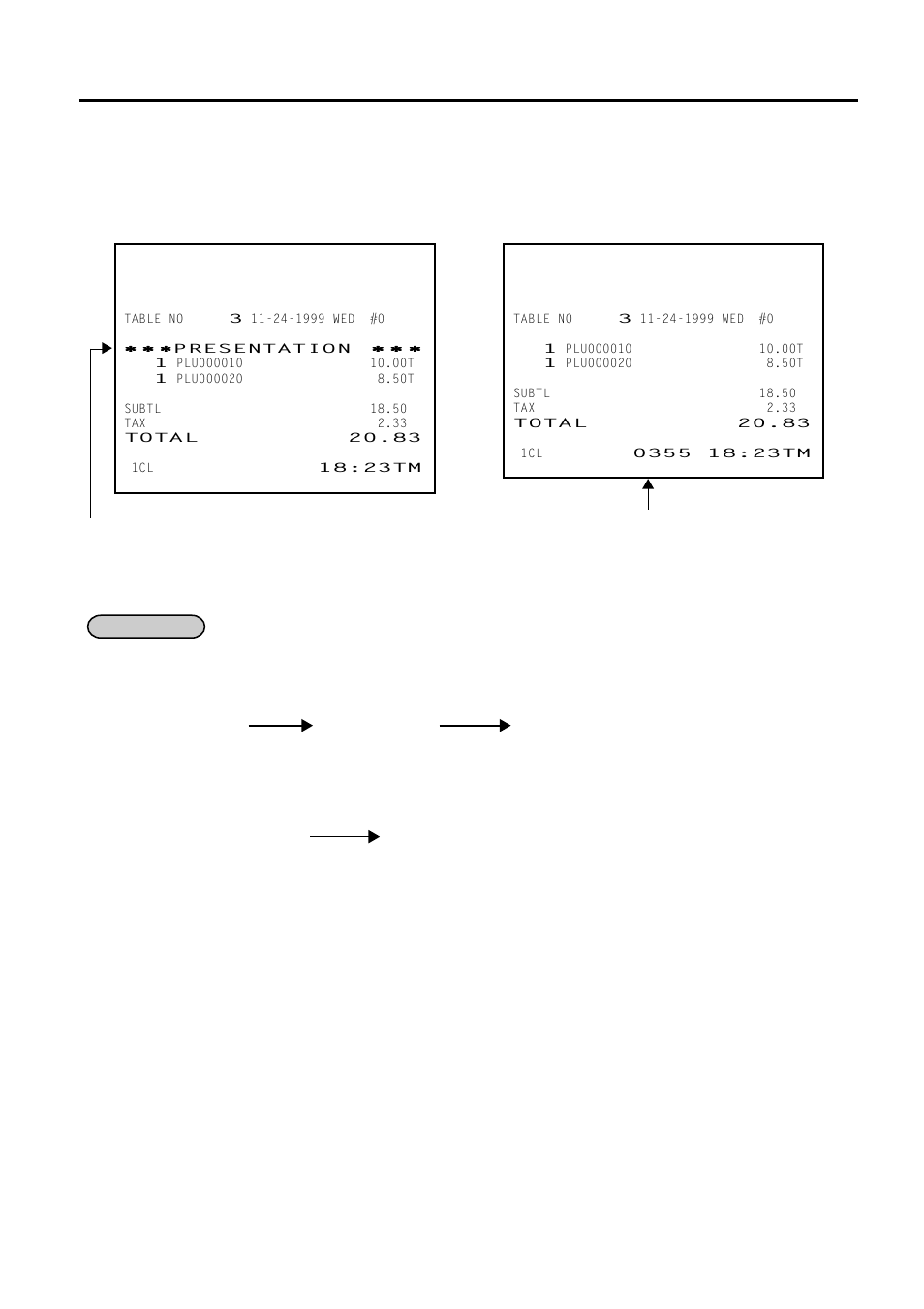 1 receipt reprint | Toshiba FS-2600-1 User Manual | Page 58 / 210