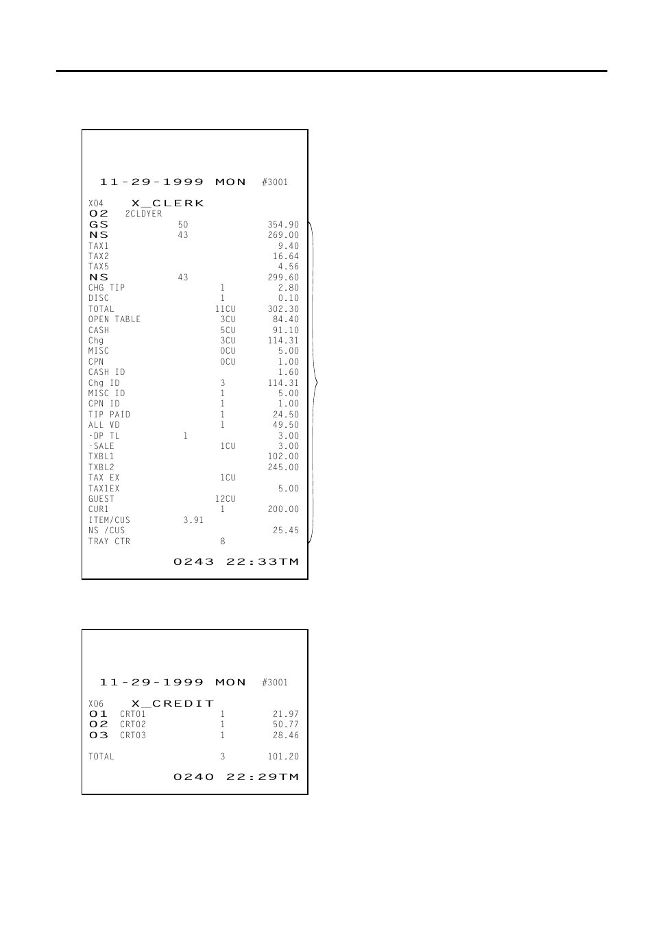 2 cashier read or reset report (daily or periodic) | Toshiba FS-2600-1 User Manual | Page 87 / 210