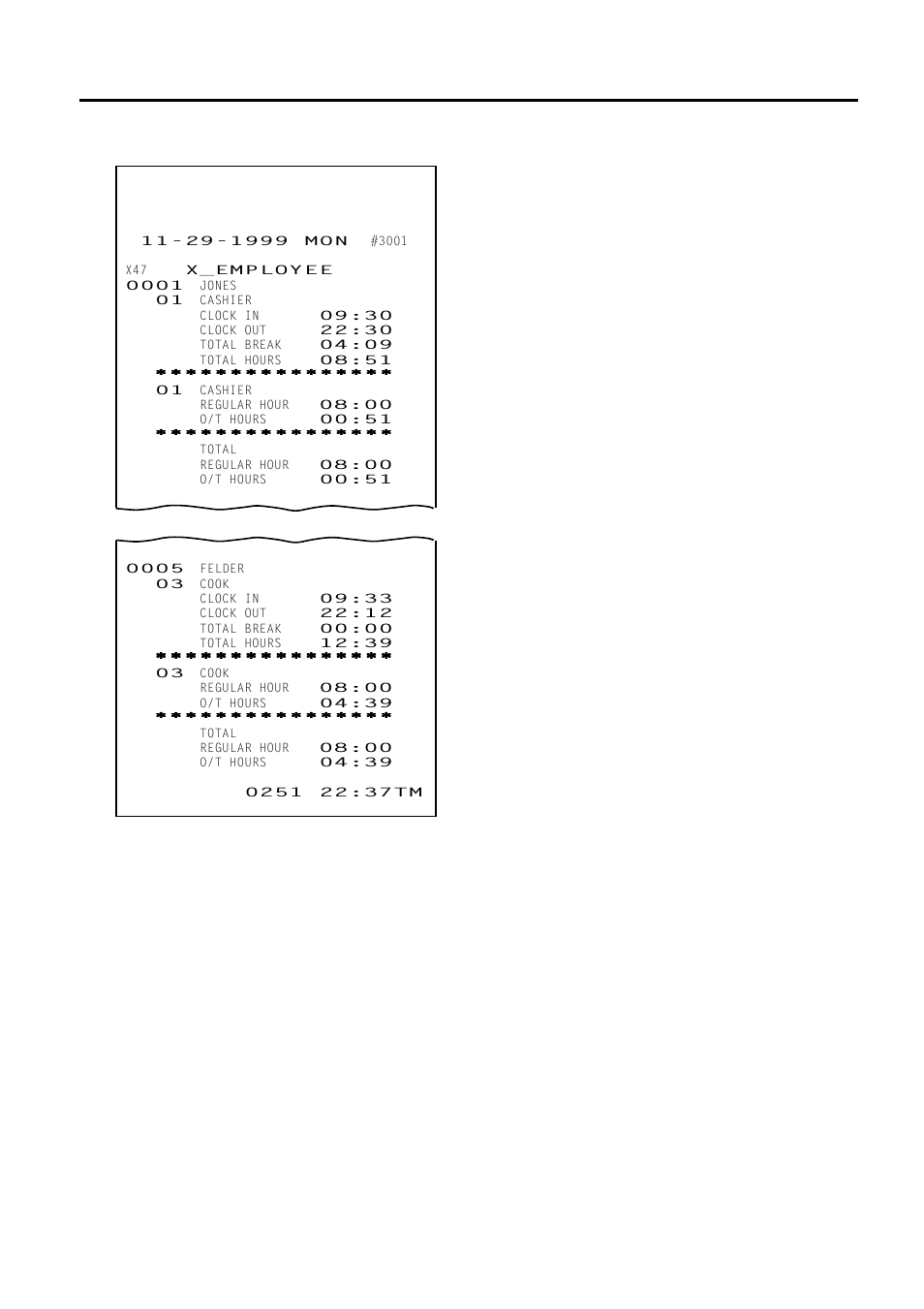 Read (x) and reset (z) reports | Toshiba FS-2600-1 User Manual | Page 97 / 210