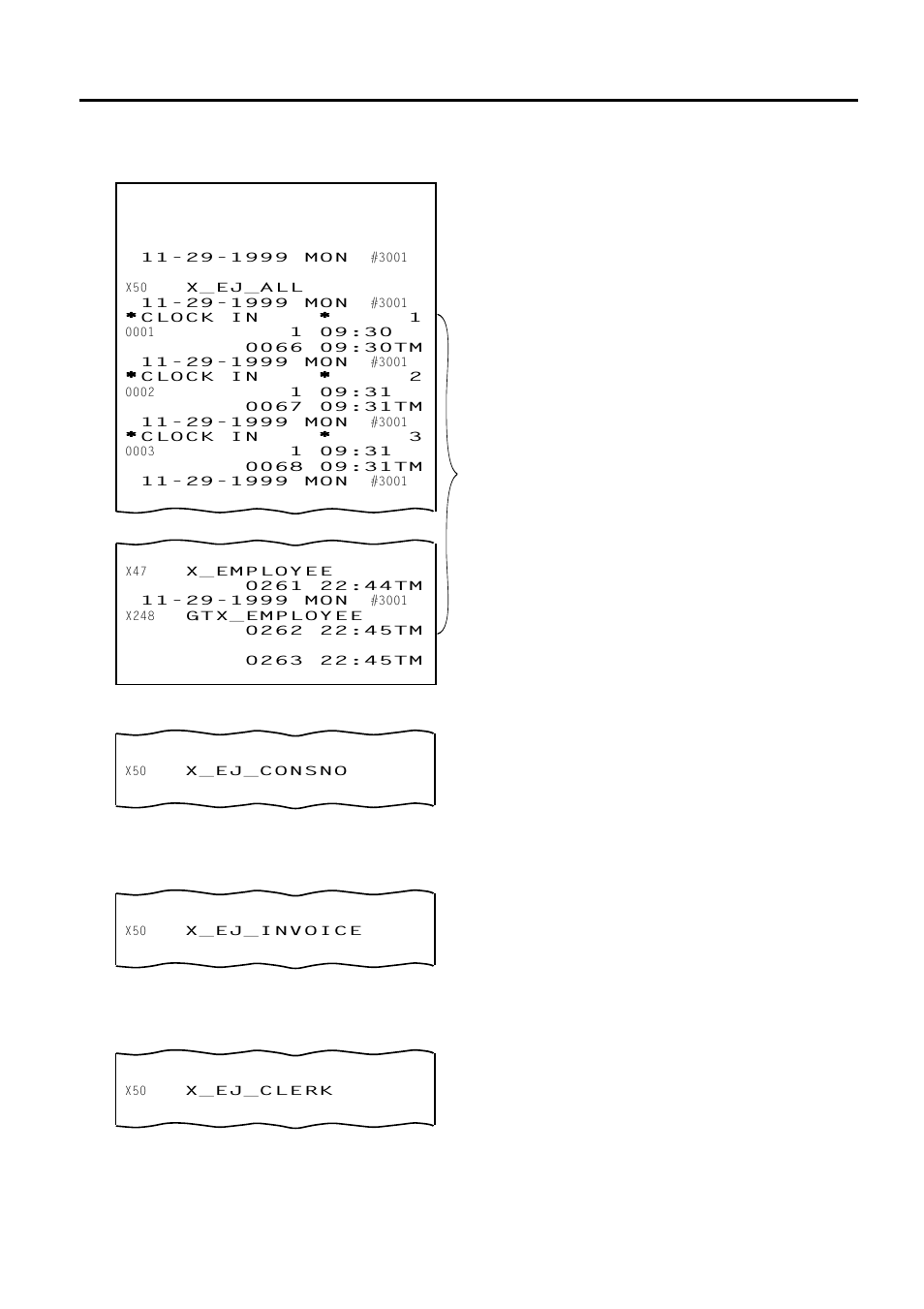 19 electronic journal read or reset report (daily) | Toshiba FS-2600-1 User Manual | Page 98 / 210