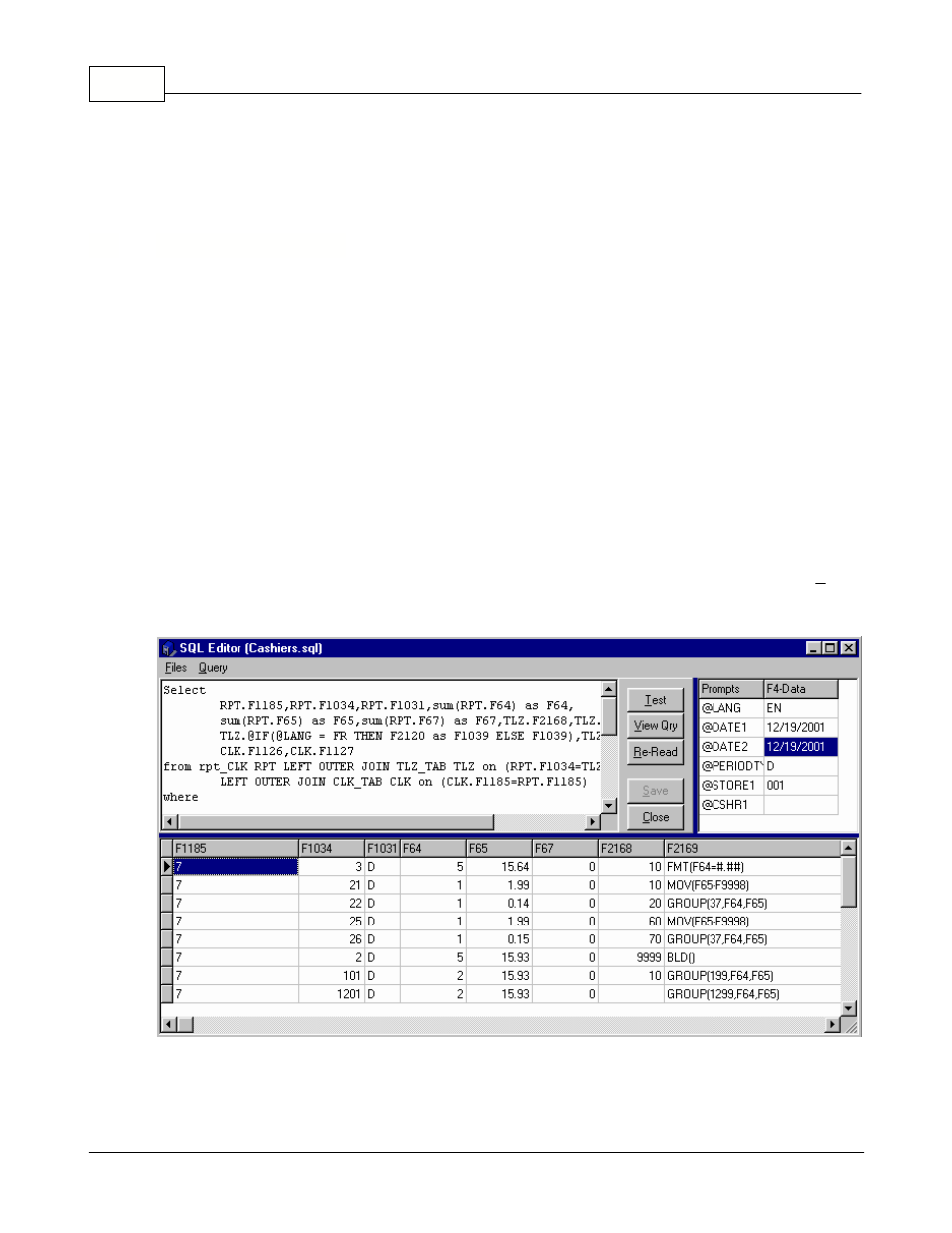 Report sql editor, 8 report sql editor | Toshiba Electric Keyboard User Manual | Page 146 / 186
