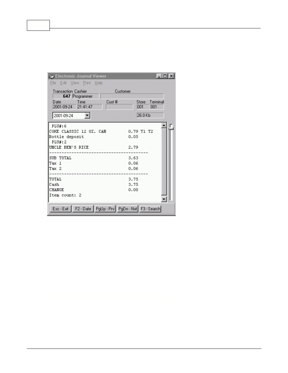 Electronic journal (l-tracker), Using the electronic journal (l-tracker), Ej help file | 8electronic journal (l-tracker), 1 using the electronic journal (l-tracker) | Toshiba Electric Keyboard User Manual | Page 162 / 186