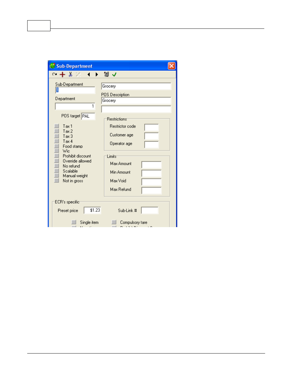 Sub-department programming | Toshiba Electric Keyboard User Manual | Page 92 / 186